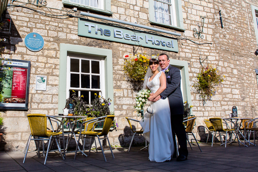 wedding photographer at the bear hotel