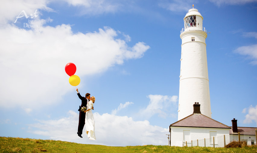 wedding photographer nash point lighthouse