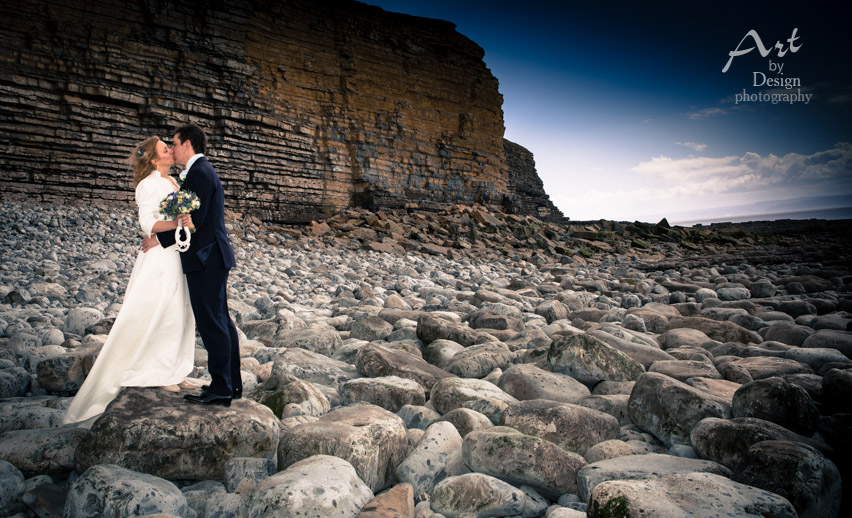 wedding photographer nash point lighthouse