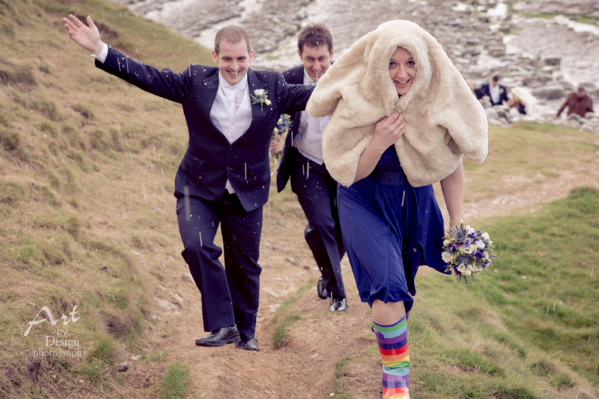 wedding photographer nash point lighthouse