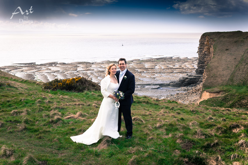 wedding photographer nash point lighthouse