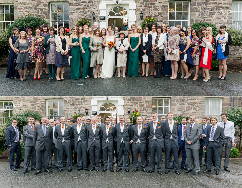 wedding photographer south wales - peterstone court 