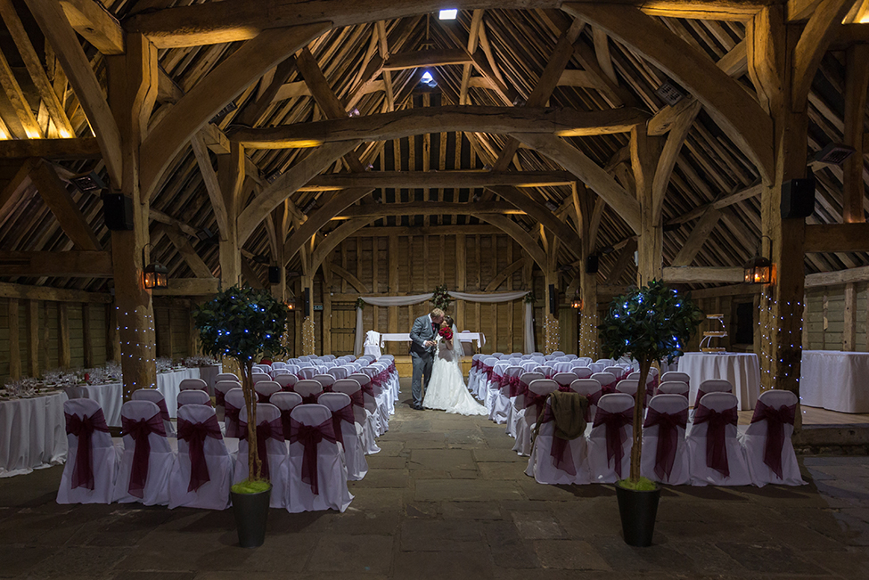 wedding photography the priory barn