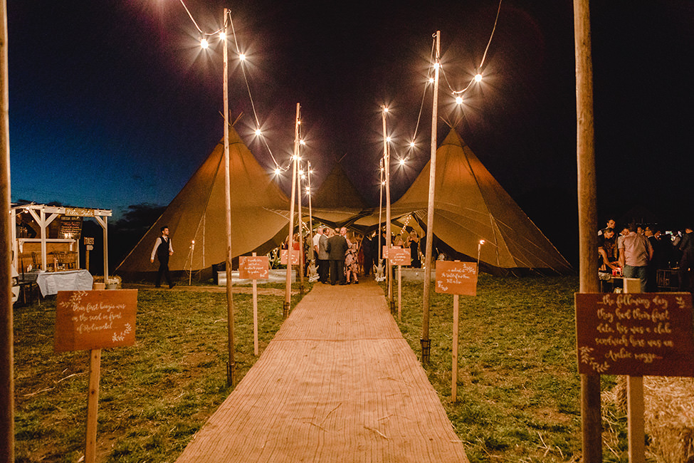 tipi wedding south wales