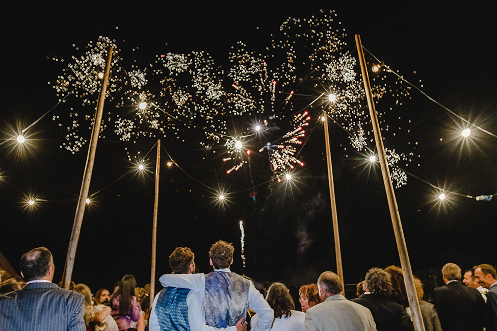 fireworks wedding south wales