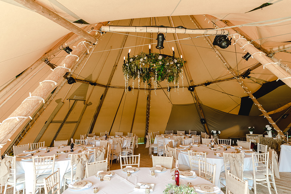 tipi wedding south wales