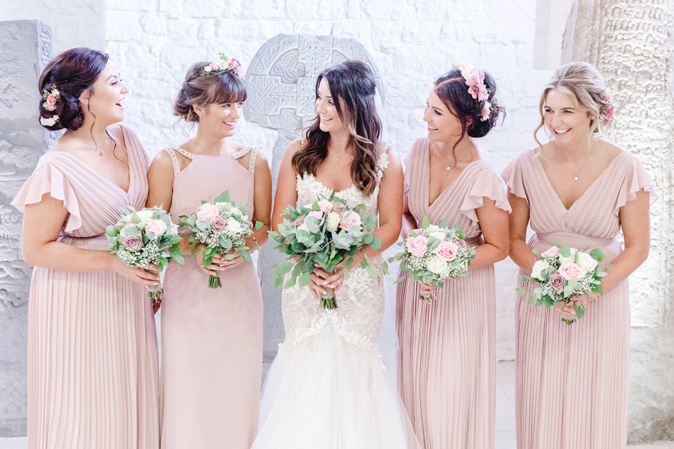 bride and bridesmaids south wales