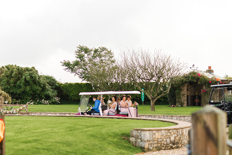 wedding golf cart south wales