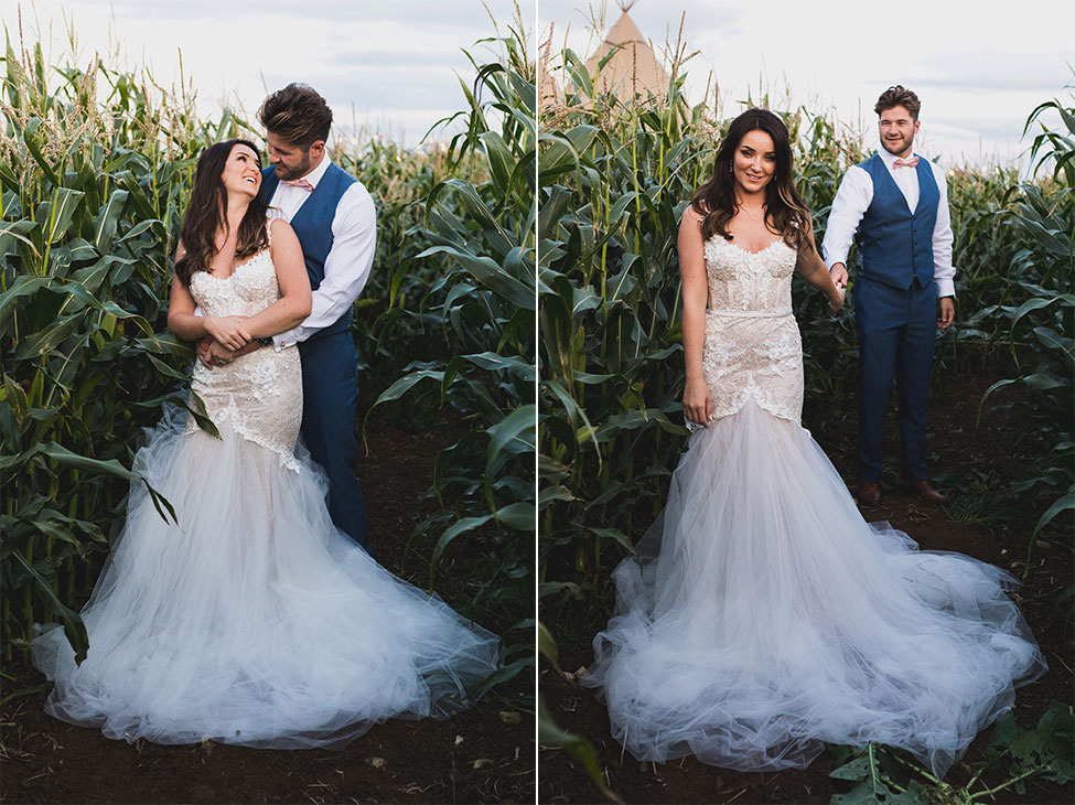 bride and groom portraits south wales