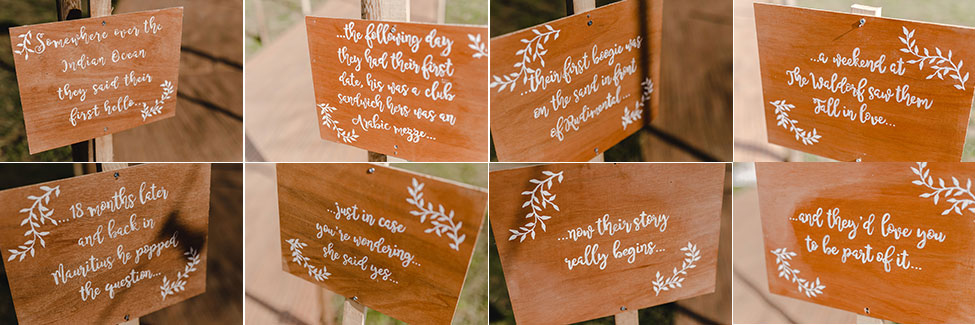 diy wedding storyboard south wales