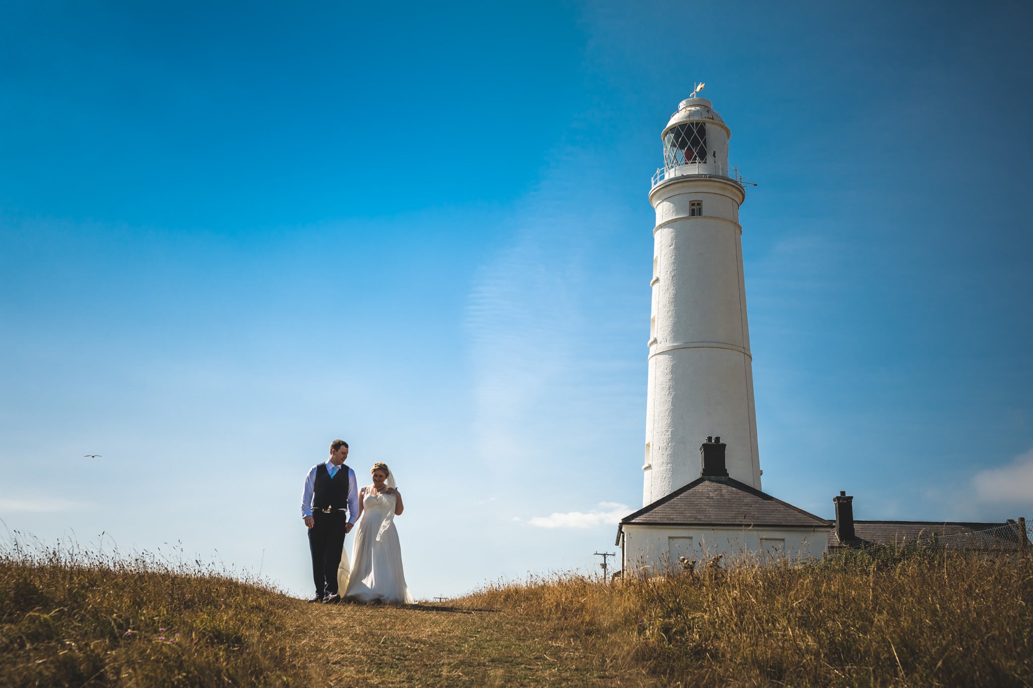 Nash point lighthouse wedding Wales