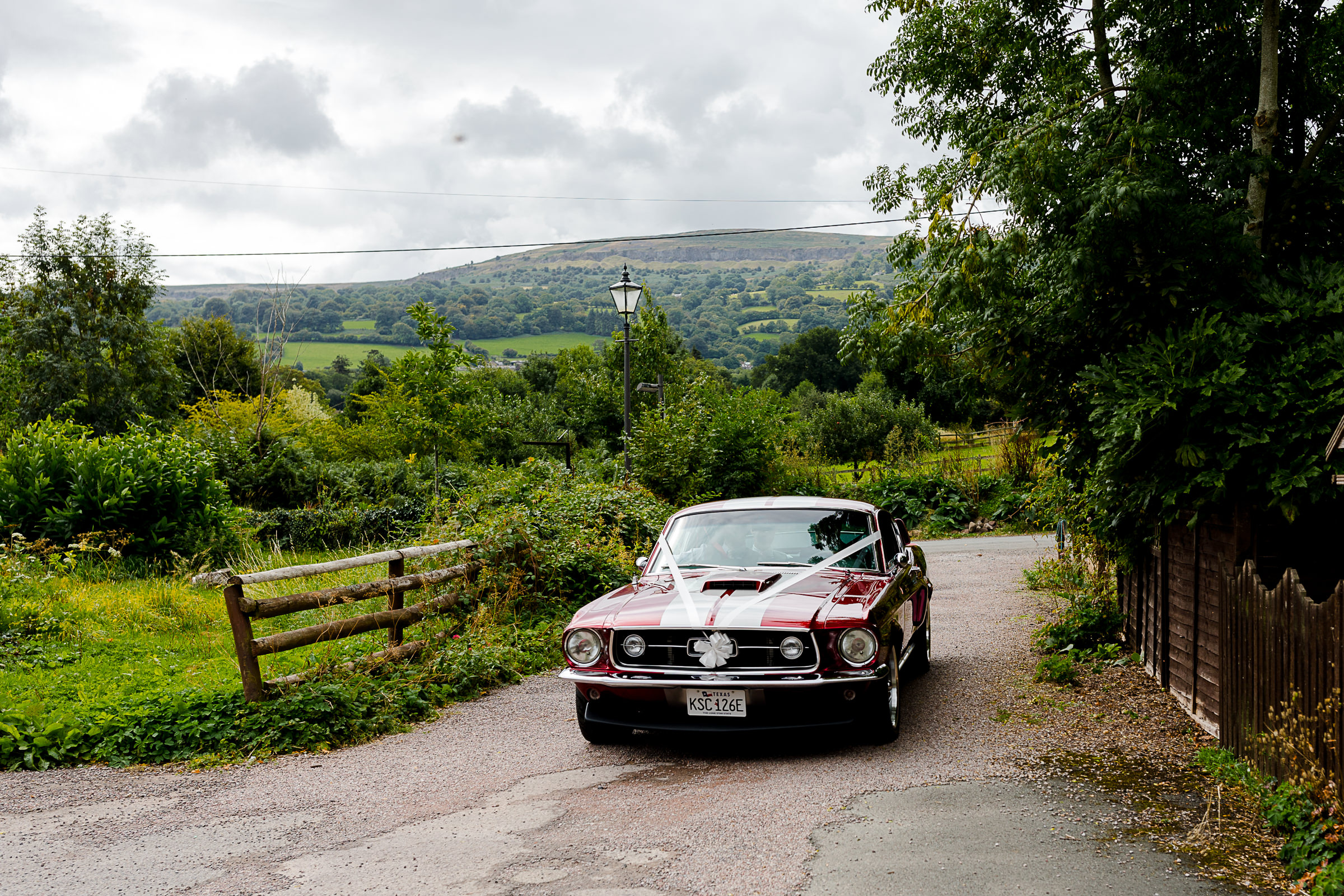 Mustang Wedding Car