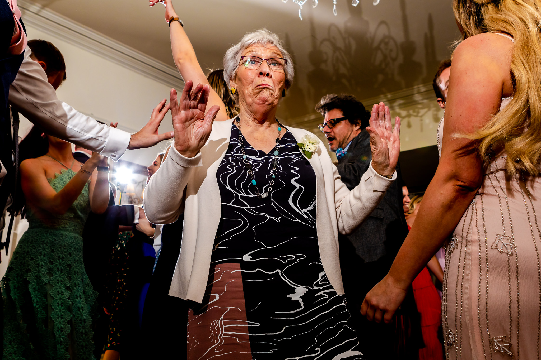 Dancing Granny at a wedding