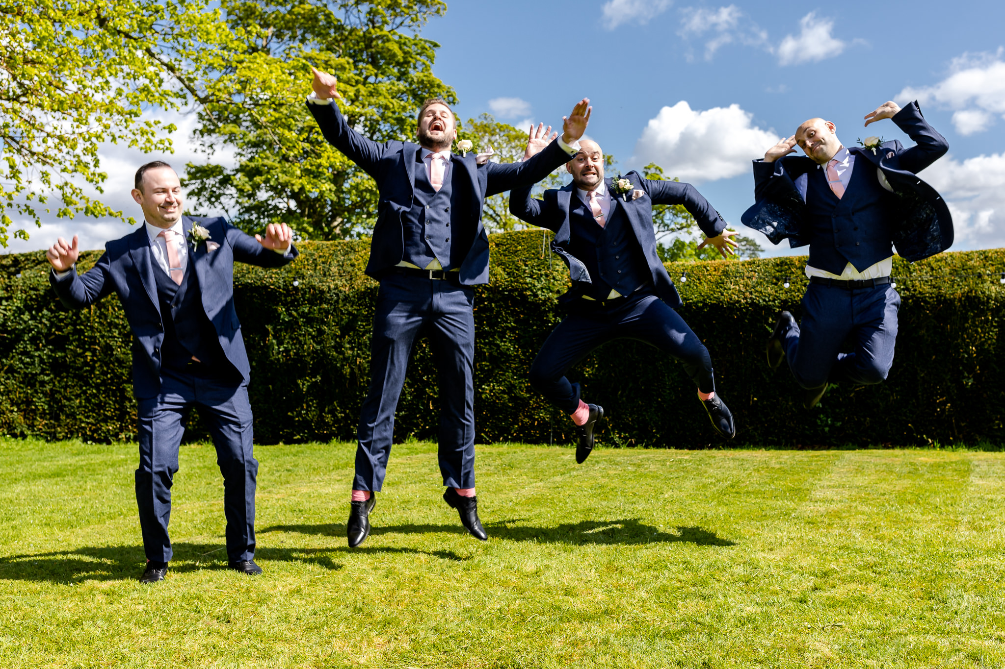 Grommsmen jumping Peterstone Court