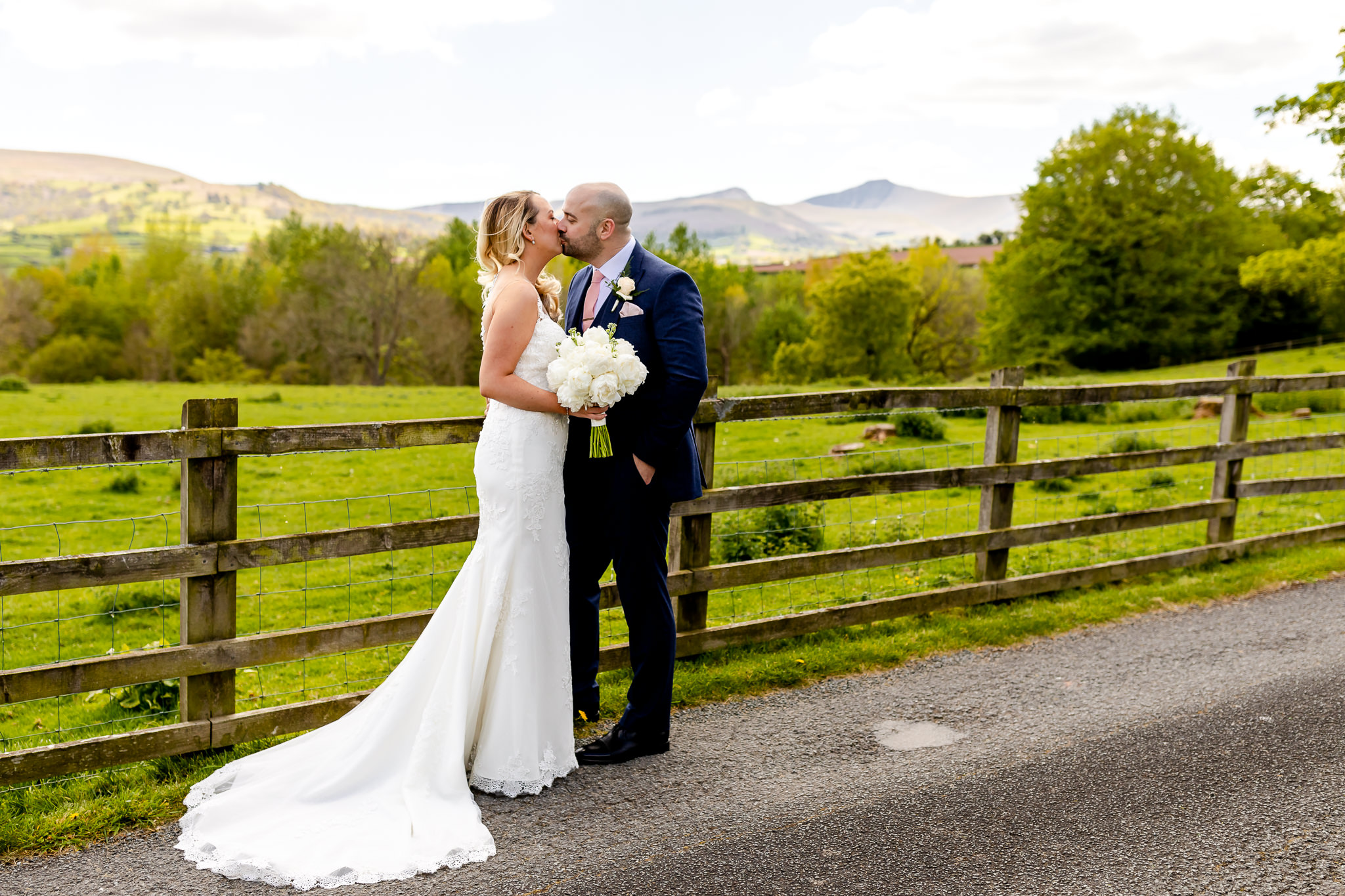 Bride and Groom - Peterstone Court wedding