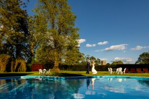 Bride and Groom Dancing - Peterstone Court wedding