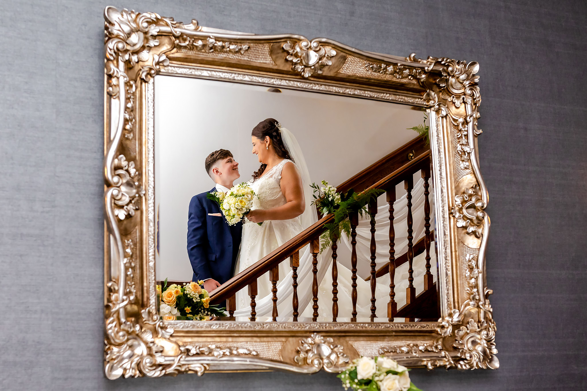 Bryngarw House Wedding Photography - Bride and son