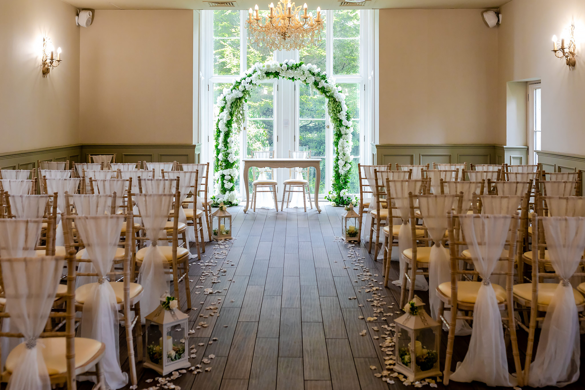 Bryngarw House Wedding Photography - Ceremony Room