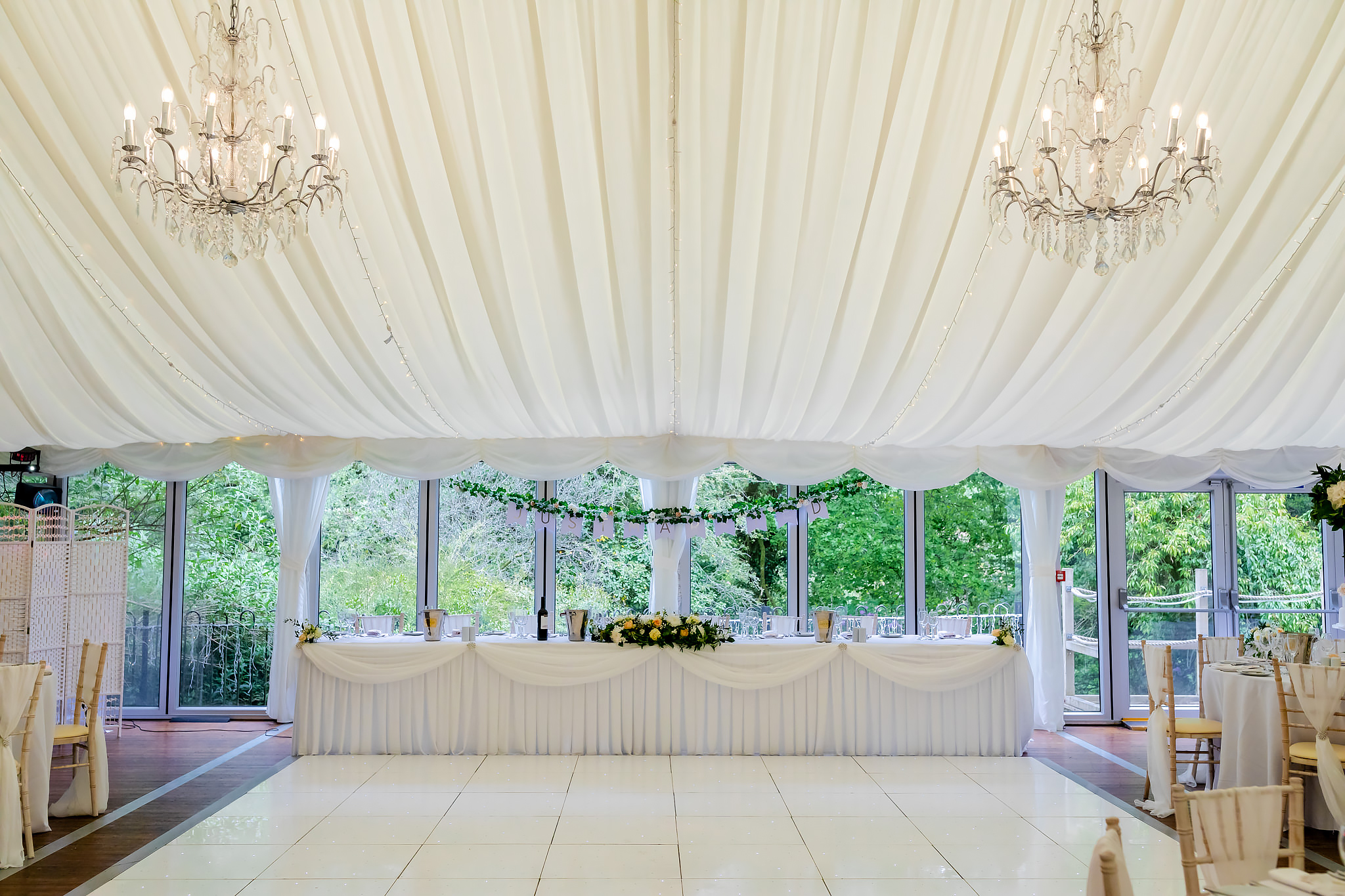 Bryngarw House Wedding Photography - Marquee