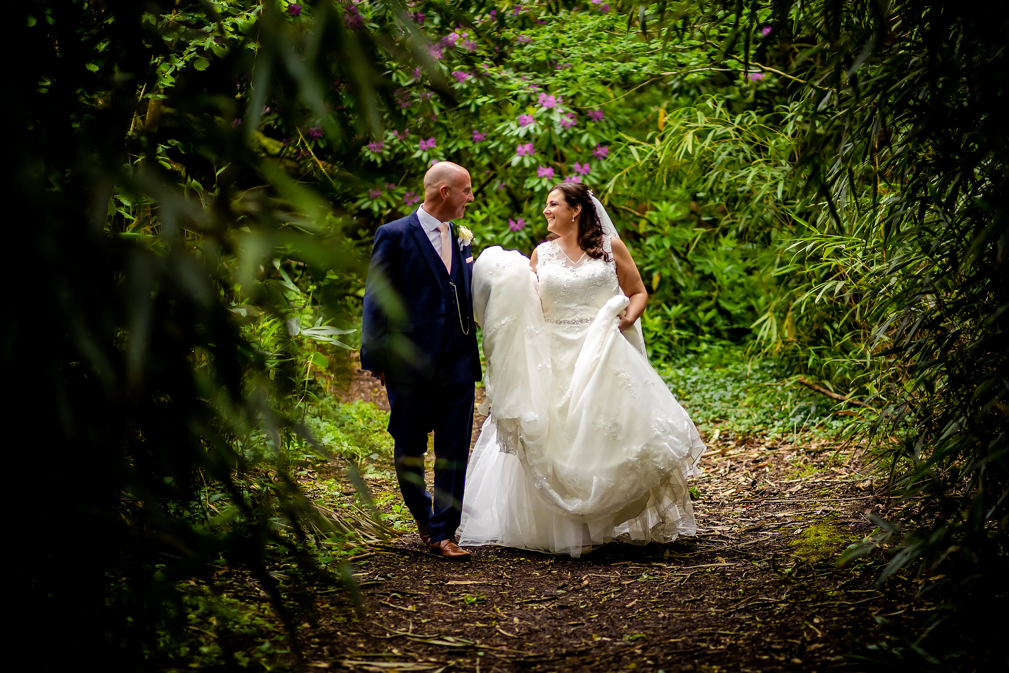 Bryngarw House Wedding Photography - Bride and Groom