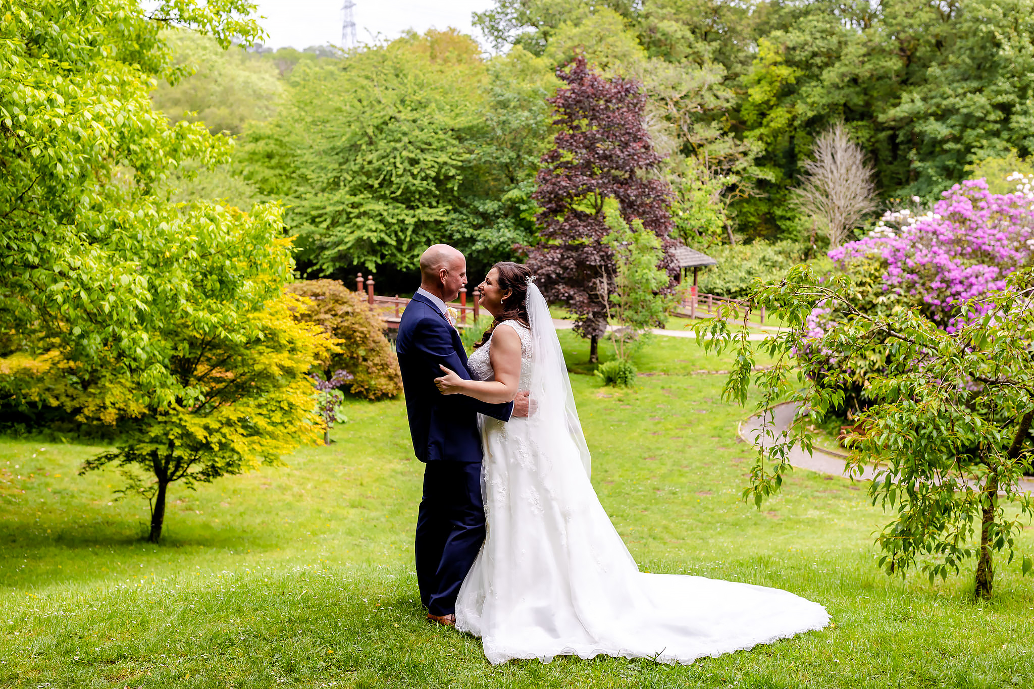 Bryngarw House Wedding Photography - Bride and Groom