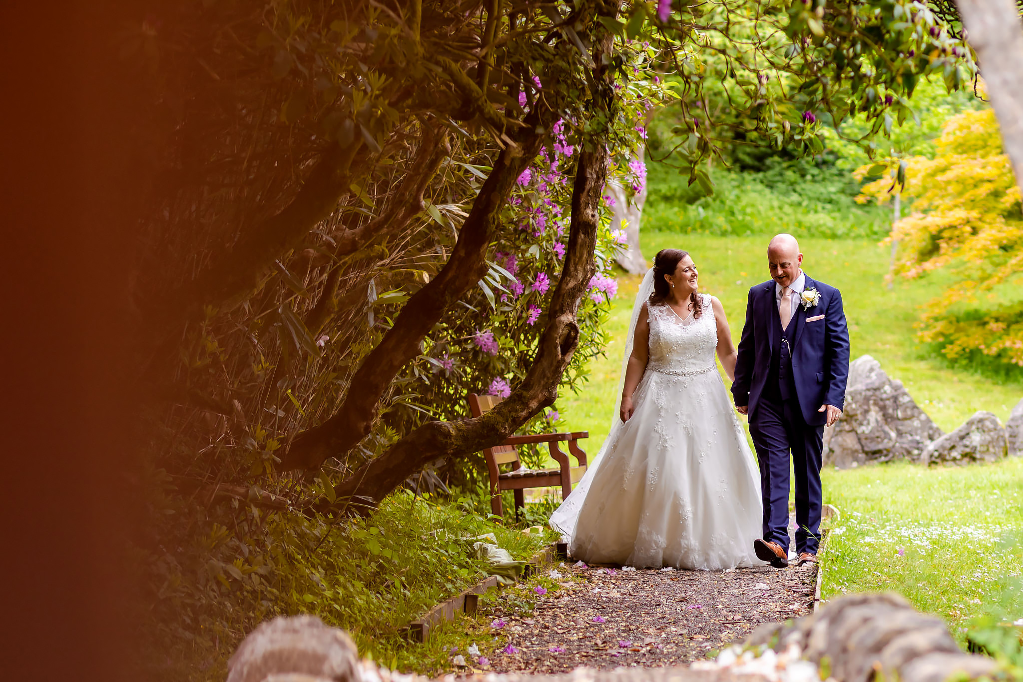 Bryngarw House Wedding Photography - Bride and Groom