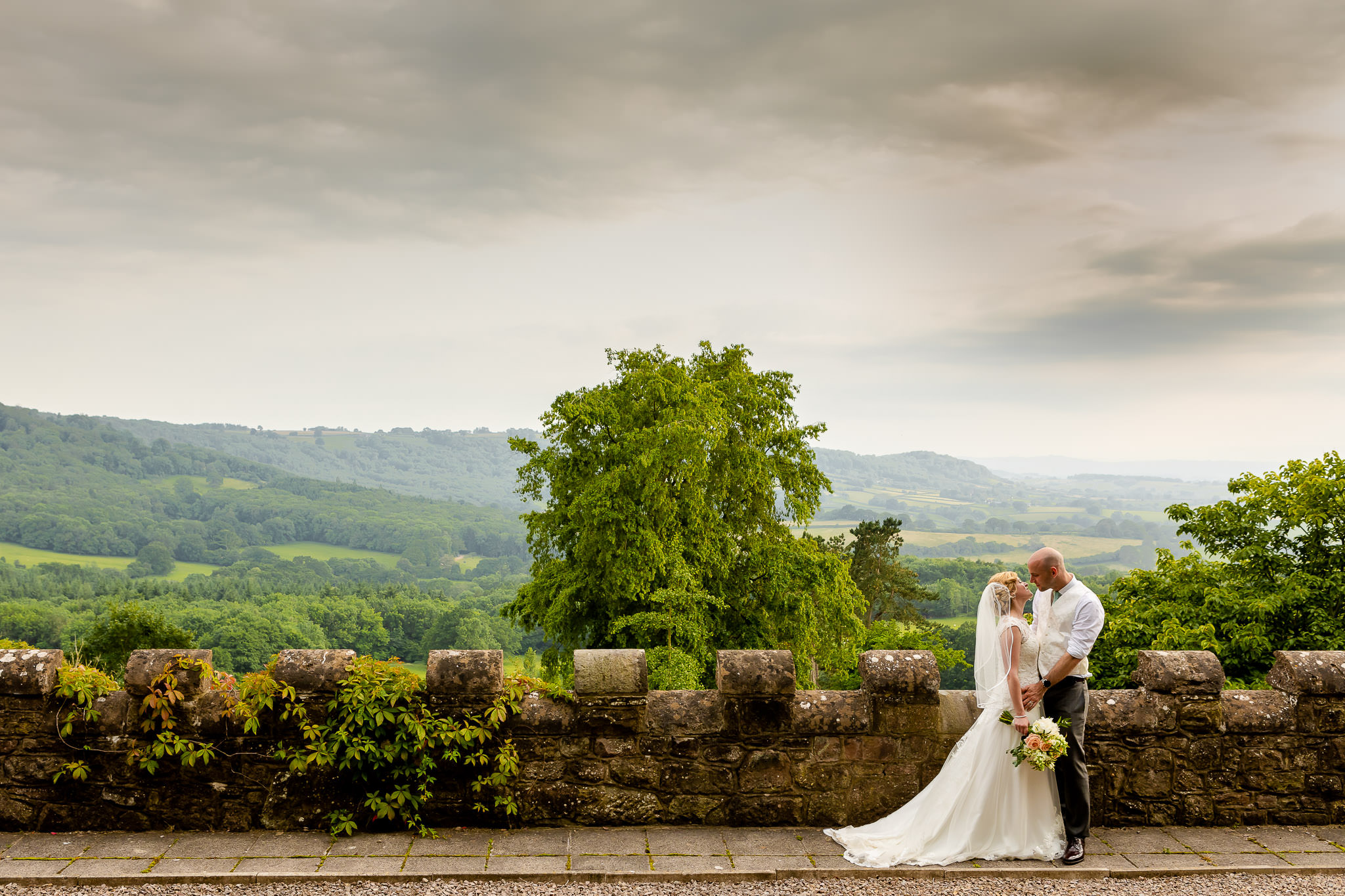 Art by Design - Caer Llan Wedding Photography - Bride and Groom Portrait