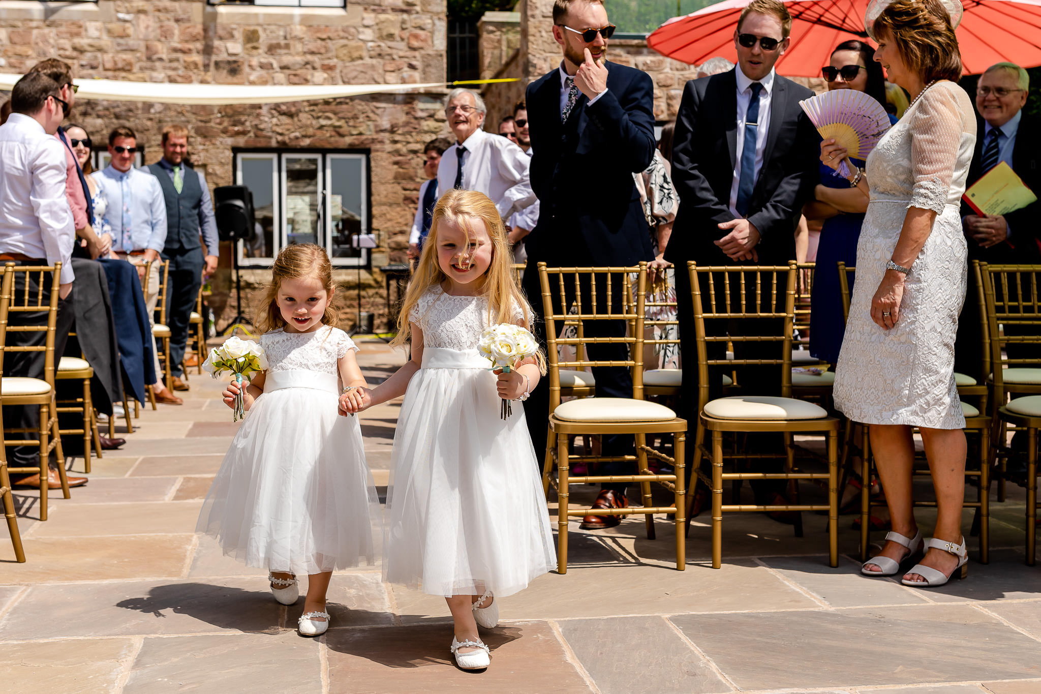 Art by Design - Caer Llan Wedding Photography - Flower girls