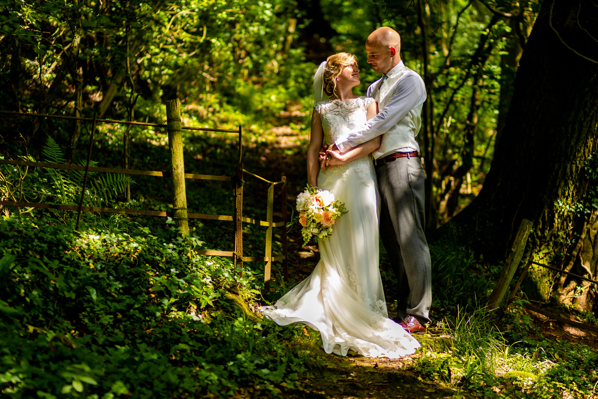 Art by Design - Caer Llan Wedding Photography - Bride and Groom Portrait