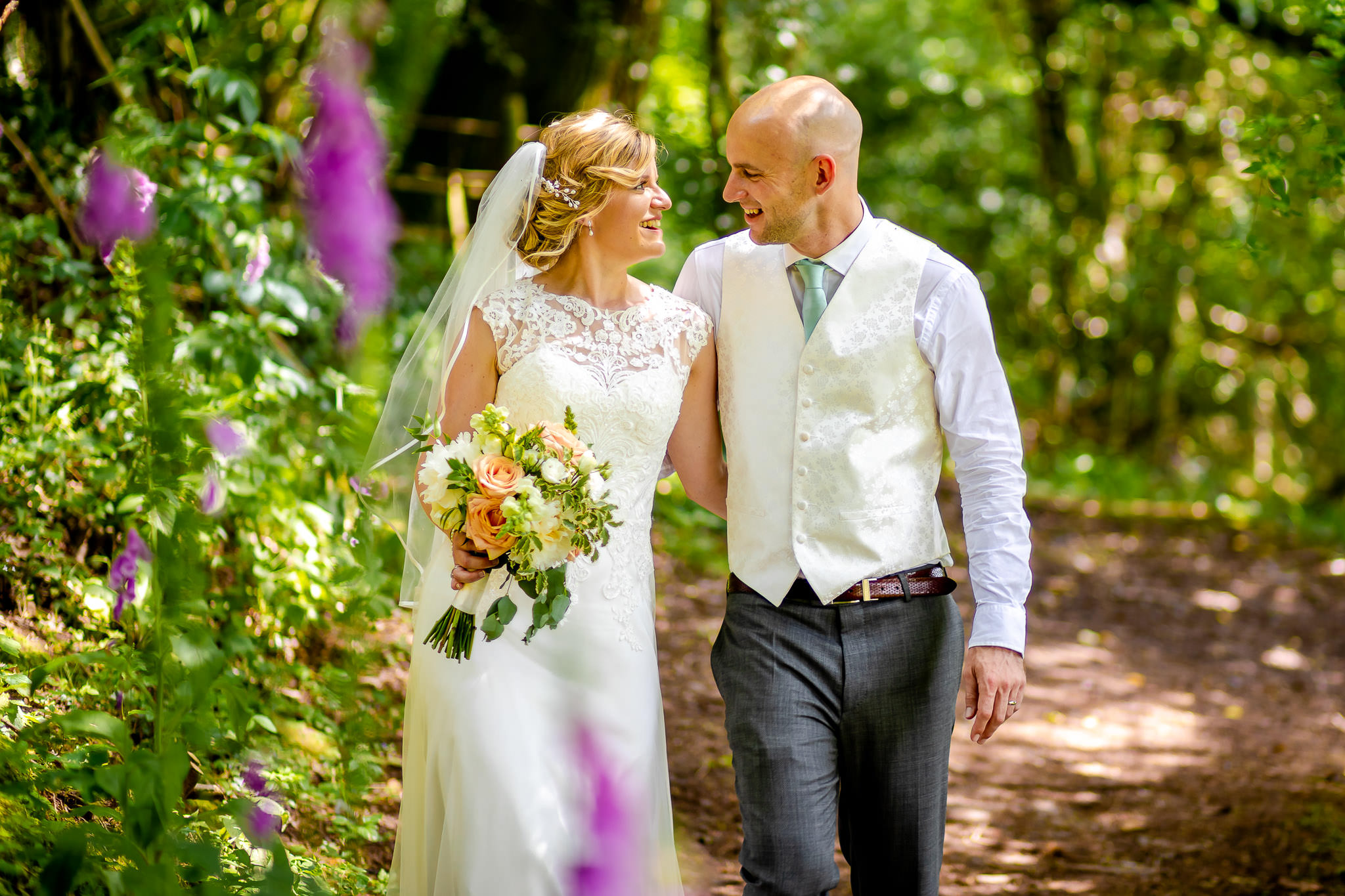 Art by Design - Caer Llan Wedding Photography - Bride and Groom Portrait