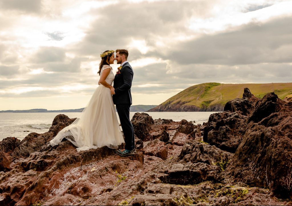 west waleswedding photography - Manorbier Castle wedding