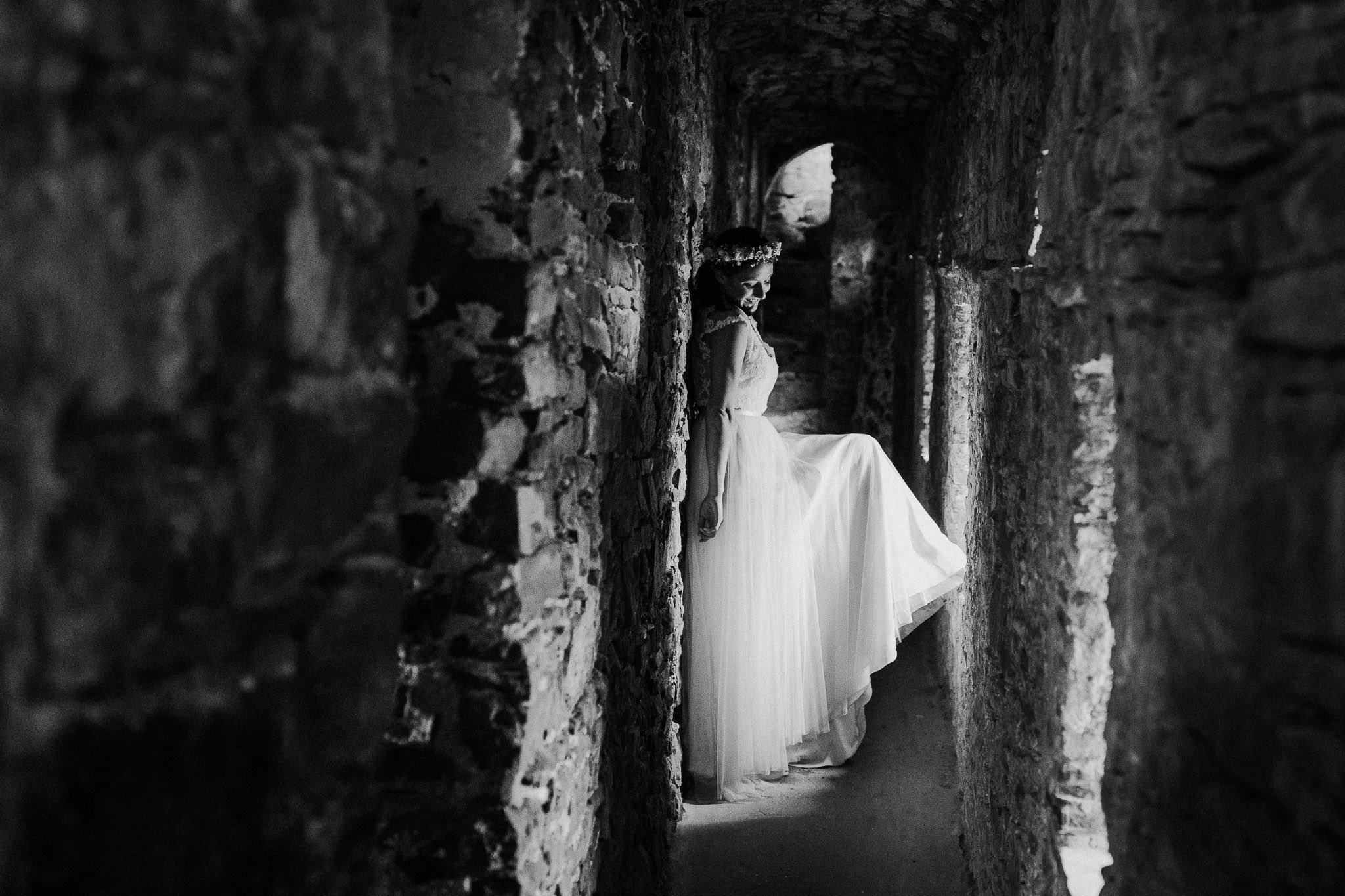 Manorbier Castle Wedding - Bride