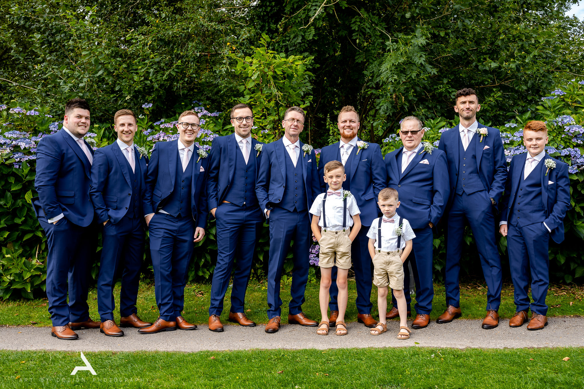 Bryngarw House wedding - Groomsmen - Art by Design Photography