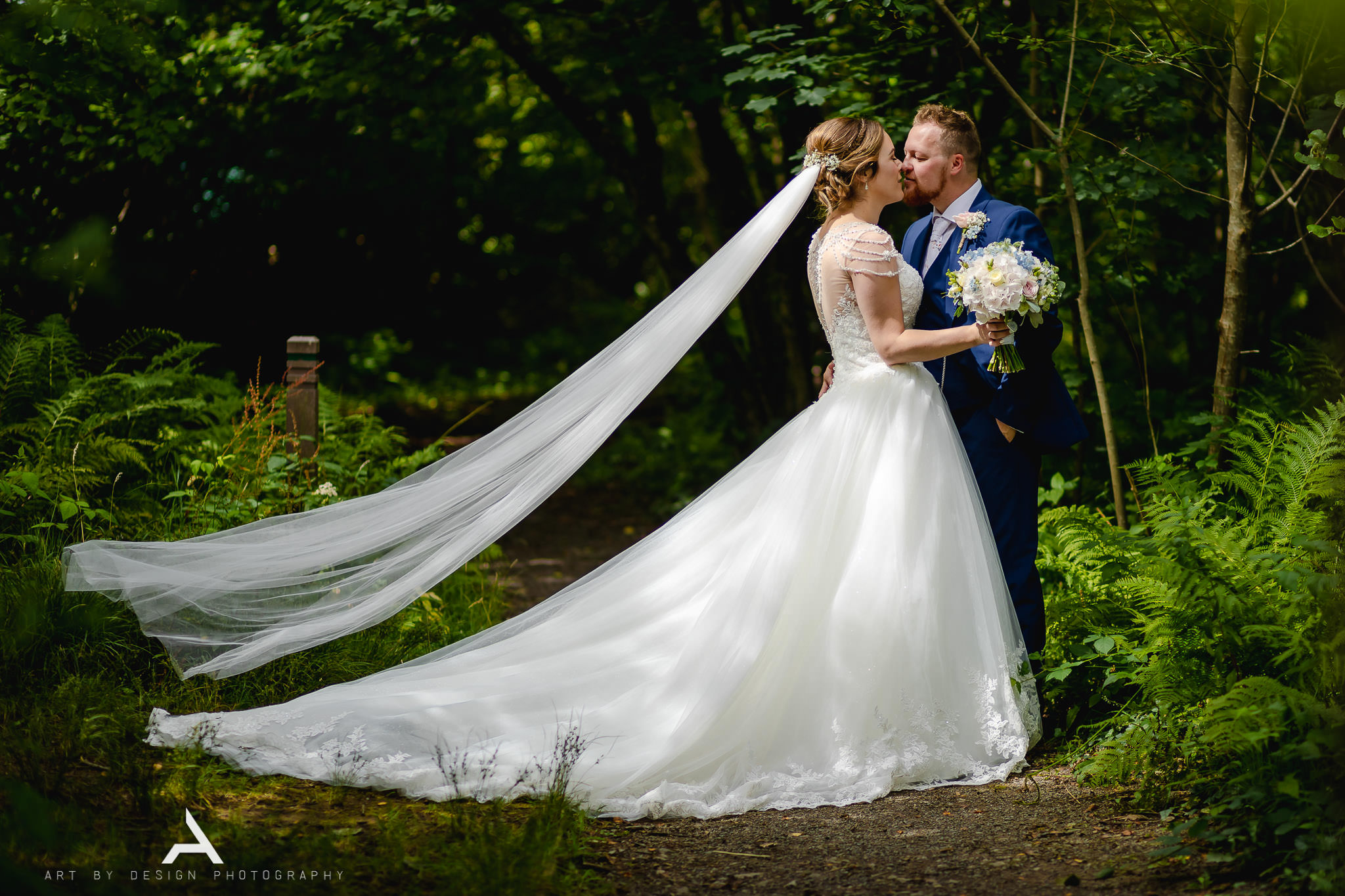 Bryngarw House Wedding - Bride and Groom