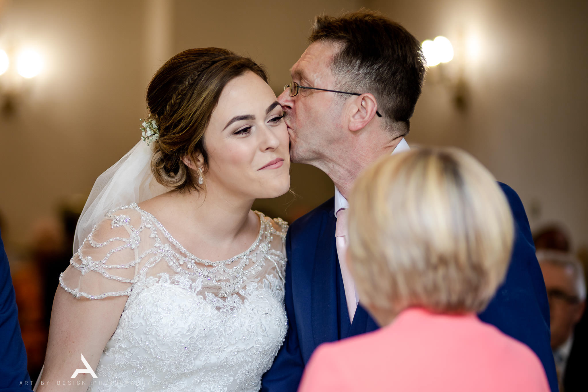 Bryngarw House Wedding - Bride and Dad