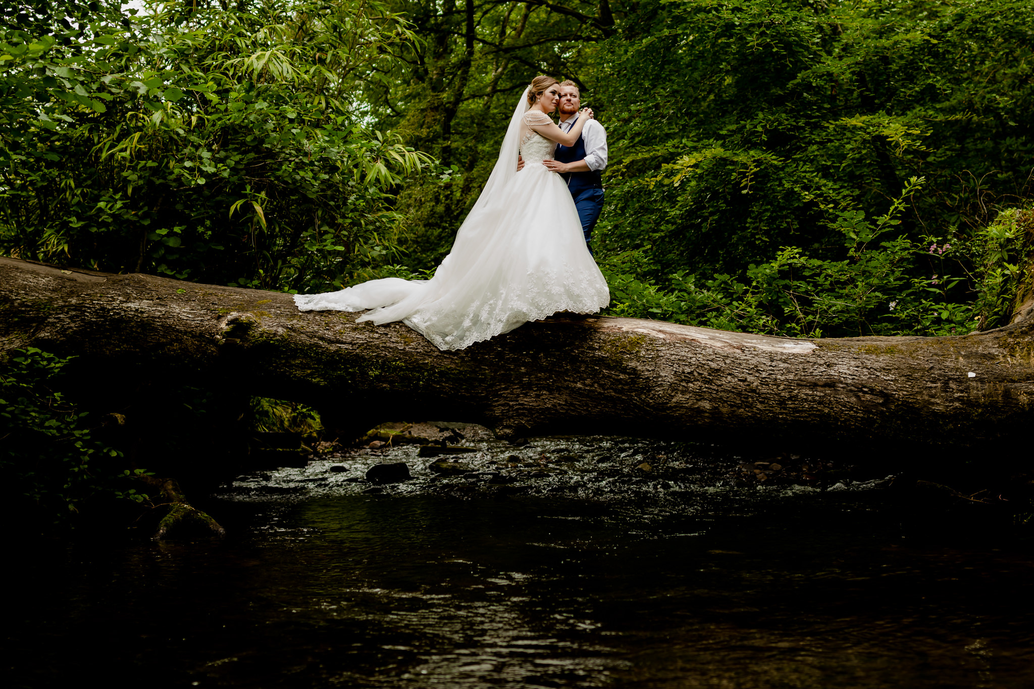 Bryngarw House Wedding - Bride and Groom