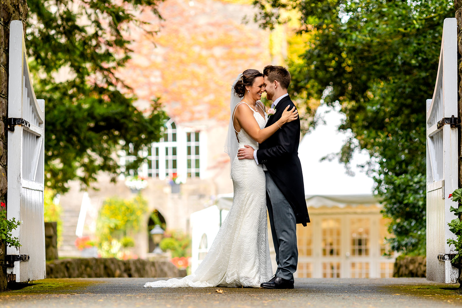 Fonmon Castle Wedding - Bride and Groom portrait