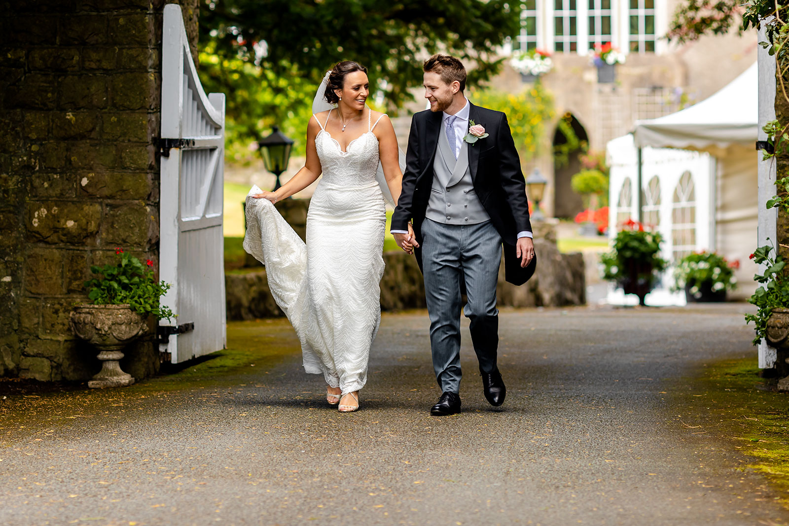 Fonmon Castle Wedding - Bride and Groom portrait