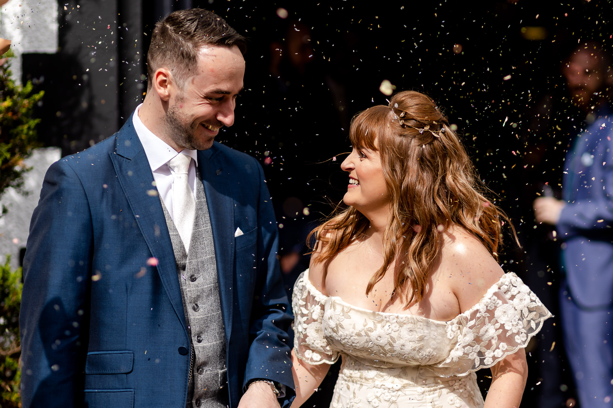 Llechwen Hall Wedding Photography - Art by Design - Confetti