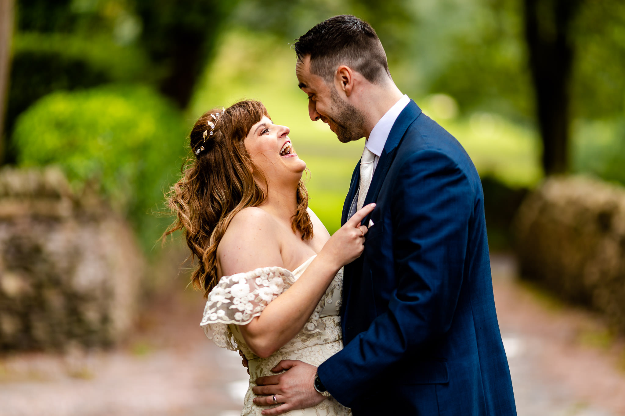 Llechwen Hall Wedding Photography - Art by Design - Bride and Groom