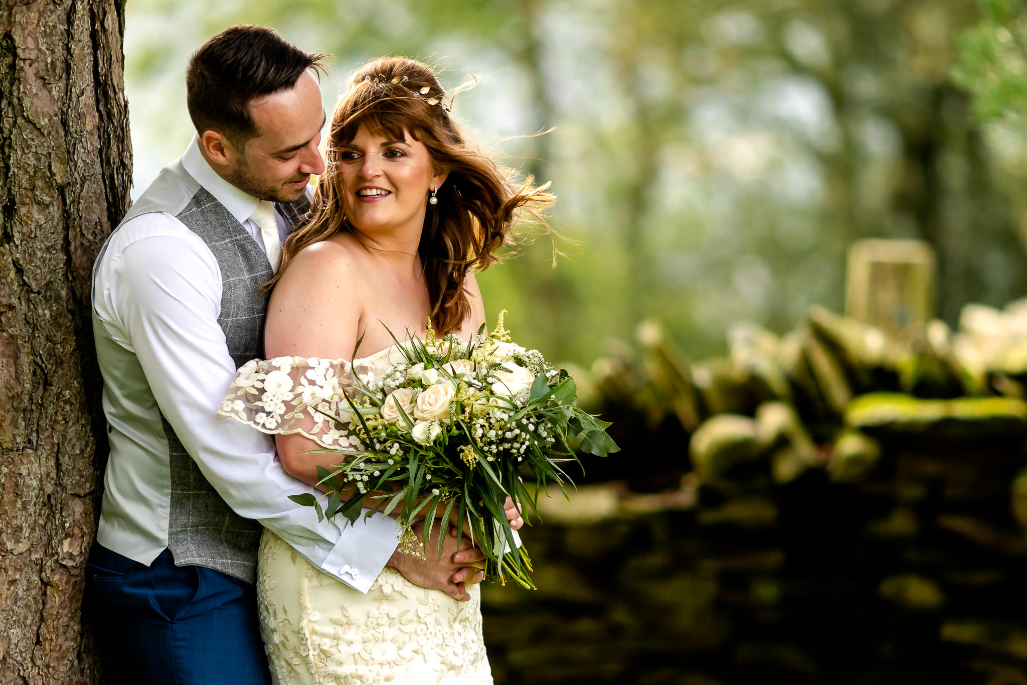 Llechwen Hall Wedding Photography - Art by Design - Bride and Groom