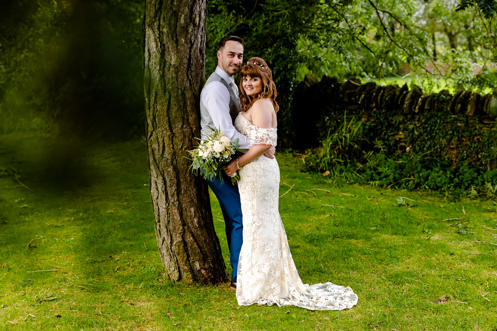 Llechwen Hall Wedding Photography - Art by Design - Bride and Groom