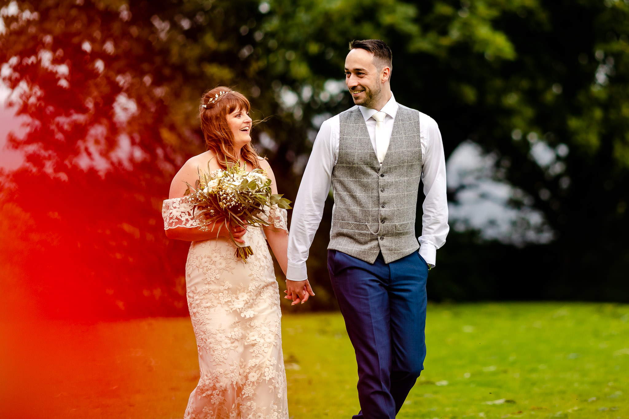 Llechwen Hall Wedding Photography - Art by Design - Bride and Groom