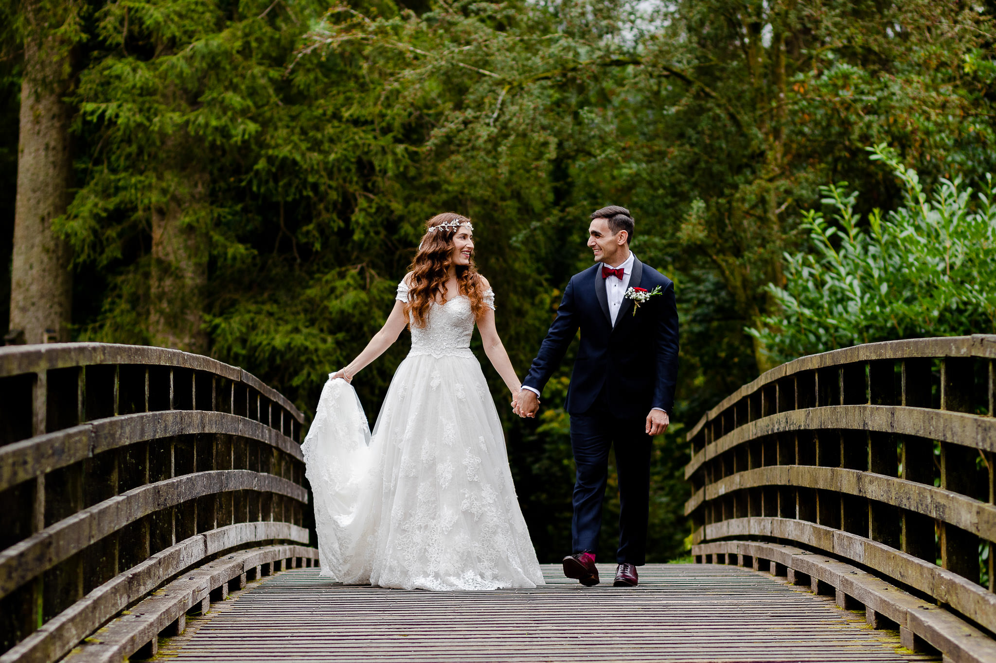 Craig y nos castle wedding photography - Bride and Groom