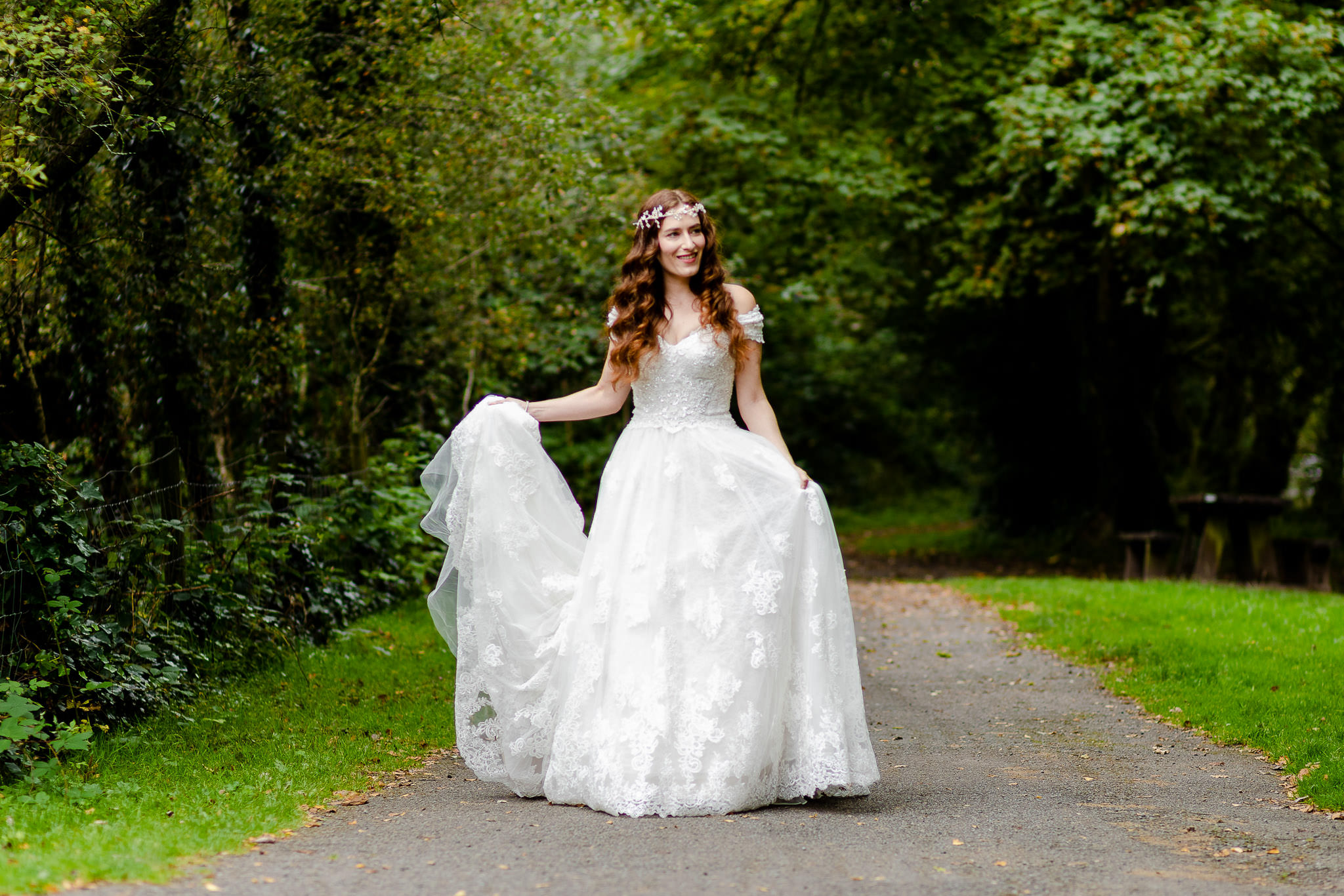 Craig y nos castle wedding photography - Bride and Groom