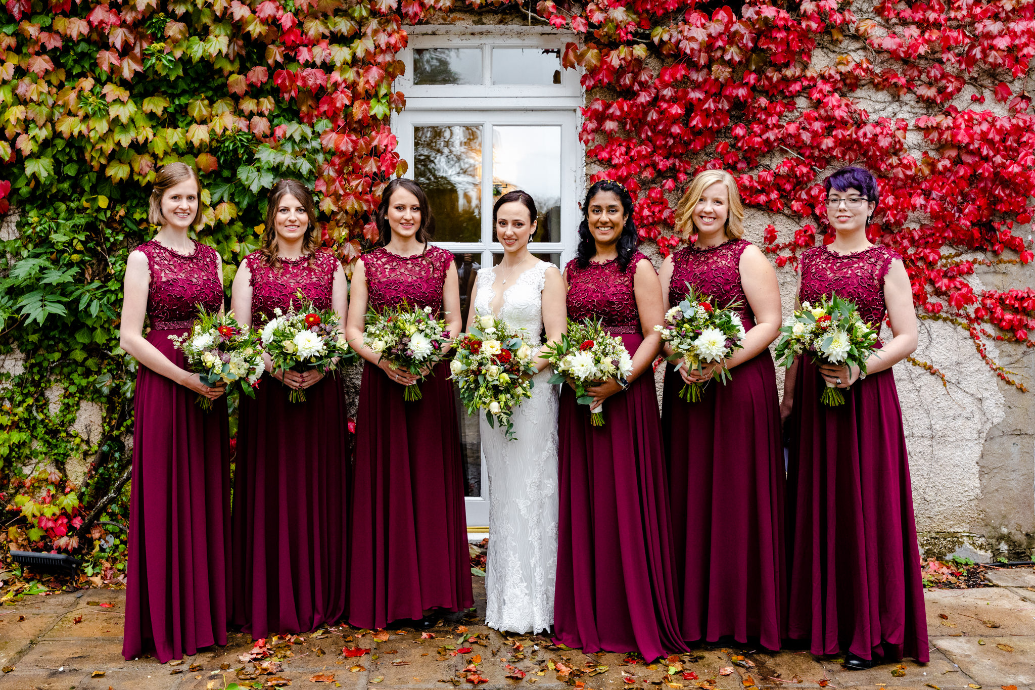 Fairyhill Wedding Photographer, South Wales - Bride and Bridesmaids