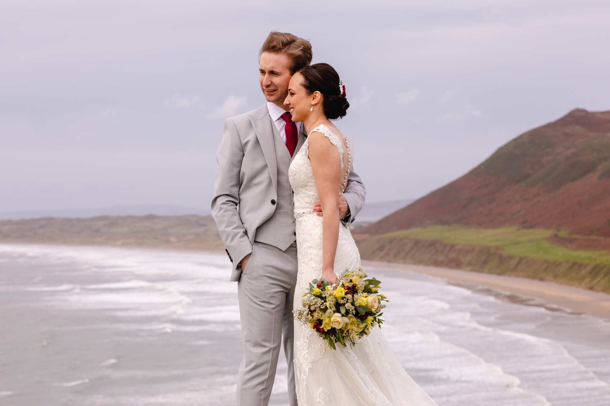 Gower wedding photography rhossili bay