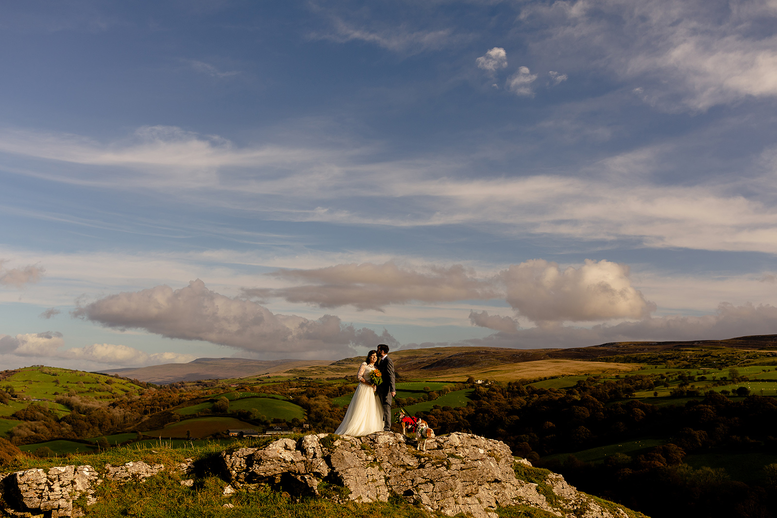 Carreg Cennen Castle and Farm wedding