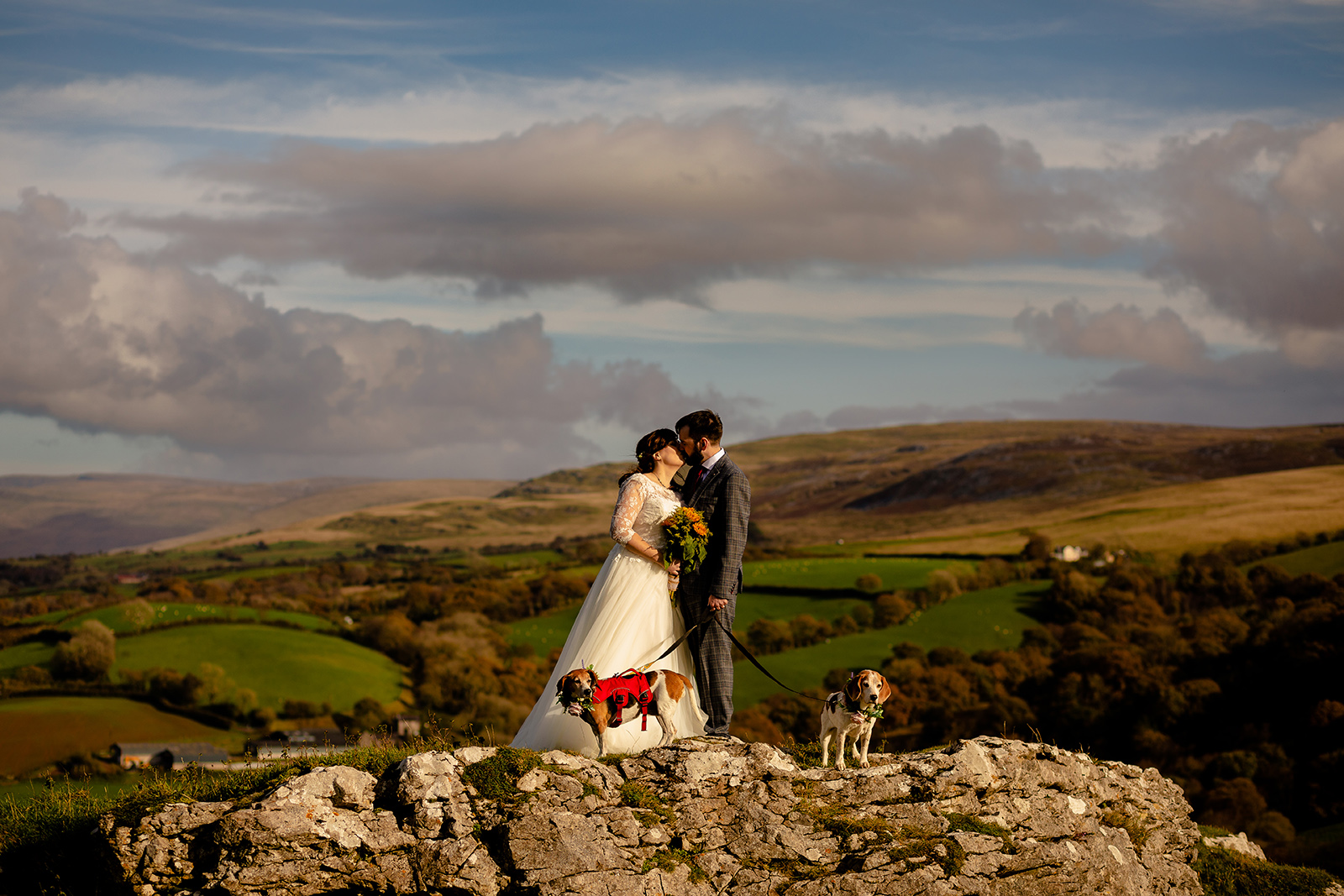 Carreg Cennen Castle and Farm wedding