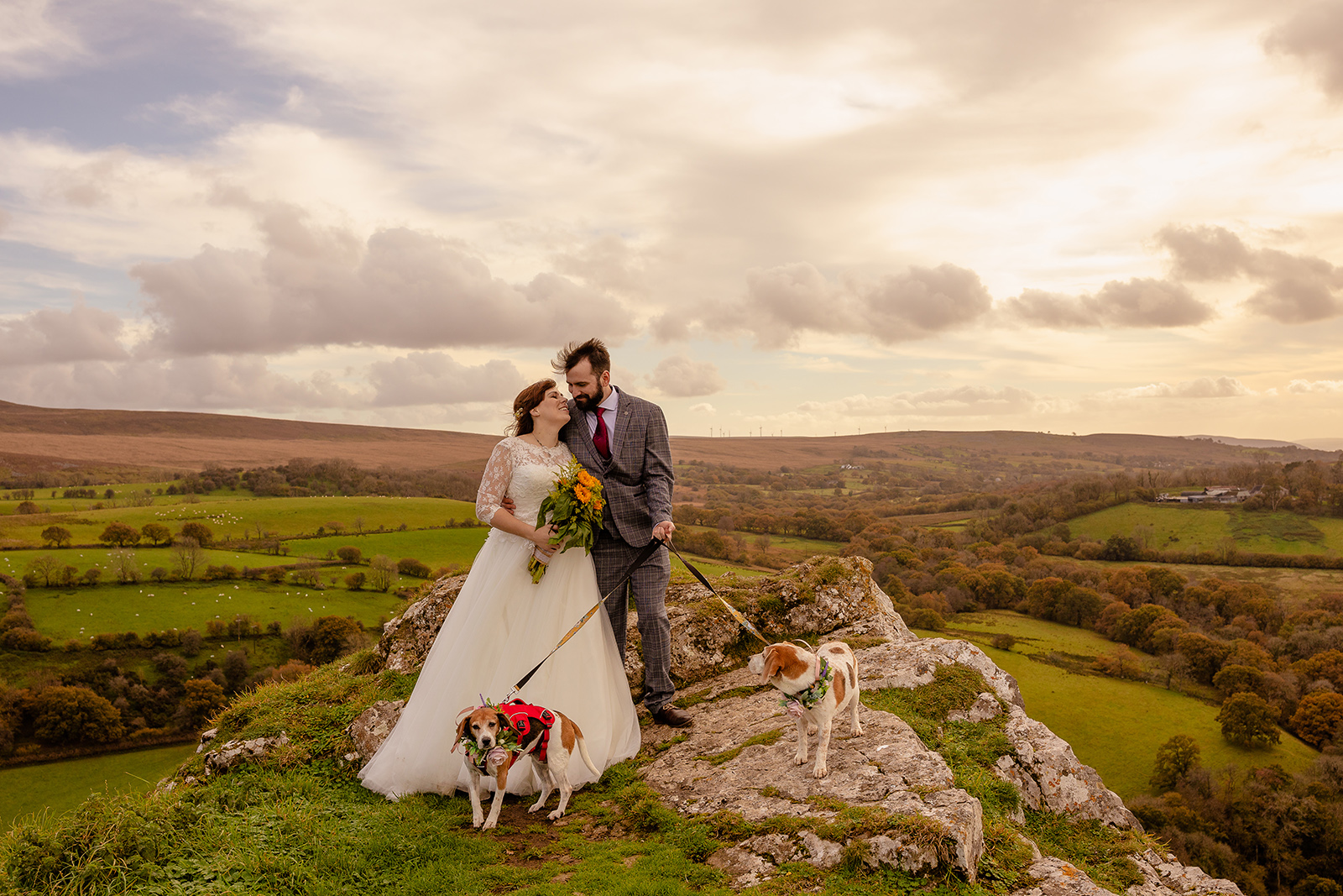 Carreg Cennen Castle and Farm wedding